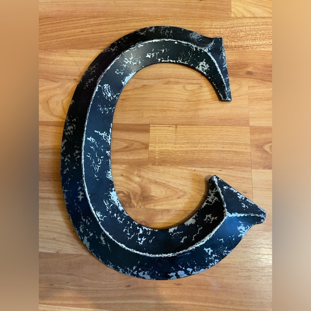 💖5 for $25💖 Metal Large Letter C Sign Rustic Distressed Modern Farmhouse Decor